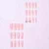 image:imageBABALAL Winter Press on Nails Long Square Fake Nails Black French Tip Glitter Bling Glue on Snowflake Charm Luxury New Year Design 24Pcs Full Cover False Acrylic Nails New YearANRb15white