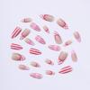 image:imageBABALAL Press on Nails Almond Medium Fake Nails Brown Tortoise French Tip Glue ons Gold Chrome Sun Star Design 3D Handmade 24Pcs Glossy Acrylic False NailsCNB118