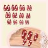 image:imageBABALAL Press on Nails Almond Medium Fake Nails Brown Tortoise French Tip Glue ons Gold Chrome Sun Star Design 3D Handmade 24Pcs Glossy Acrylic False NailsCNB120