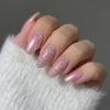 image:imageBABALAL Press on Nails Almond Medium Fake Nails Brown Tortoise French Tip Glue ons Gold Chrome Sun Star Design 3D Handmade 24Pcs Glossy Acrylic False NailsCNB111