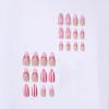 image:imageBABALAL Press on Nails Almond Medium Fake Nails Brown Tortoise French Tip Glue ons Gold Chrome Sun Star Design 3D Handmade 24Pcs Glossy Acrylic False NailsCNB118