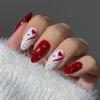 image:imageBABALAL Press on Nails Almond Medium Fake Nails Brown Tortoise French Tip Glue ons Gold Chrome Sun Star Design 3D Handmade 24Pcs Glossy Acrylic False NailsCNB112