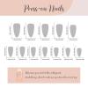 image:imageBABALAL Press on Nails Almond Medium Fake Nails Brown Tortoise French Tip Glue ons Gold Chrome Sun Star Design 3D Handmade 24Pcs Glossy Acrylic False NailsCNB105