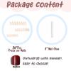image:imageBABALAL Press on Nails Medium Square Fake Nails  Brown Tortoise Fall Acrylic French Tip Flower amp Polka Dot Print 24Pcs Glossy Full Cover False NailsFNf402