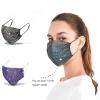 image:imageBABALAL Sparkly Rhinestone Mesh Mask Crystal Masquerade Face Masks Bling Party Nightclub Face Cover for Women and Girls