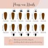 image:imageBABALAL Press on Nails Long Stiletto Fake Nails Ruby Red French Tip Glue on Star Design Acrylic False Nails 24Pcs Almond Glossy Stick onANS218