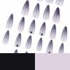 image:imageBABALAL Press on Nails Long Stiletto Fake Nails Ruby Red French Tip Glue on Star Design Acrylic False Nails 24Pcs Almond Glossy Stick onANS221