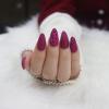image:imageBABALAL Almond Press on Fake Nails Medium Purple Glitter Glue on Stiletto Acrylic Nails 24Pcs Bling False Nails with Glue