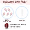 image:imageBABALAL Almond Press on Nails Medium Fake Nails White French Tip Glue on Acrylic Nails 24Pcs Stiletto Stick on False Nails