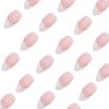 image:imageBABALAL Almond Press on Nails Medium Fake Nails White French Tip Glue on Acrylic Nails 24Pcs Stiletto Stick on False Nails