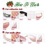 image:imageBABALAL Christmas Press on Nails Long Stiletto Fake Nails Red French Glue on Snowflake Xmas Candy Cane Design 24Pcs Almond Matte Stick on Acrylic False Nails Manicureanxmas10