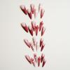 image:imageBABALAL Christmas Press on Nails Long Stiletto Fake Nails Red French Glue on Snowflake Xmas Candy Cane Design 24Pcs Almond Matte Stick on Acrylic False Nails Manicureanxmas10
