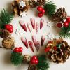 image:imageBABALAL Christmas Press on Nails Long Stiletto Fake Nails Red French Glue on Snowflake Xmas Candy Cane Design 24Pcs Almond Matte Stick on Acrylic False Nails Manicureanxmas10