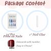 image:imageBABALAL Press on False Nails Medium Almond Fake Nails Pink Heart Cherry Full Cover Stick on Acrylic Glue on Nails for Women 24PcsBNM03