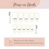 image:imageBABALAL Press on False Nails Medium Almond Fake Nails Pink Heart Cherry Full Cover Stick on Acrylic Glue on Nails for Women 24PcsBNM05