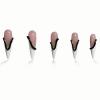 image:imageBABALAL Stiletto Press on Nails Long Fake Nails Black Red Glue on Nails Almond Acrylic Nails with Goth Design Stick on Nails for Women and Girls 24PcsNq205bw