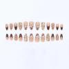 image:imageBABALAL Valentines Press on Nails Medium Almond  Red Glitter Fake Nails Sparkly Glossy Full Cover Acrylic Nails with Heart Branch Designs Reusable Glue on for Women 24PcsBNUA101