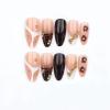 image:imageBABALAL Valentines Press on Nails Medium Almond  Red Glitter Fake Nails Sparkly Glossy Full Cover Acrylic Nails with Heart Branch Designs Reusable Glue on for Women 24PcsBNUA102