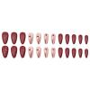 image:imageBABALAL Valentines Press on Nails Medium Almond  Red Glitter Fake Nails Sparkly Glossy Full Cover Acrylic Nails with Heart Branch Designs Reusable Glue on for Women 24PcsBNUA105