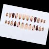 image:imageBABALAL Valentines Press on Nails Medium Almond  Red Glitter Fake Nails Sparkly Glossy Full Cover Acrylic Nails with Heart Branch Designs Reusable Glue on for Women 24PcsBNUA113