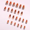image:imageBABALAL Valentines Press on Nails Medium Almond  Red Glitter Fake Nails Sparkly Glossy Full Cover Acrylic Nails with Heart Branch Designs Reusable Glue on for Women 24PcsBNUA125
