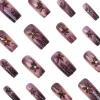 image:imageBABALAL Valentines Press on Nails Medium Almond  Red Glitter Fake Nails Sparkly Glossy Full Cover Acrylic Nails with Heart Branch Designs Reusable Glue on for Women 24PcsBNUA110