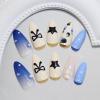 image:imageBABALAL Valentines Press on Nails Medium Almond  Red Glitter Fake Nails Sparkly Glossy Full Cover Acrylic Nails with Heart Branch Designs Reusable Glue on for Women 24PcsBNUA117