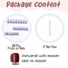 image:imageBABALAL Almond Press on Nails Medium Fake Nails Purple Aurora Glue on Nails Glitter 3d Pearl Heart Flower Charm Design 24Pcs Stiletto Stick on False Nails for Women and Girls