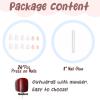 image:imageBABALAL Press on Nails 24pcs Almond Stiletto False Nails Medium White Acrylic for Women and Girls