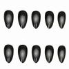 image:imageBABALAL Press on Nails Almond Medium Fake Nails Blue Glue on Ombre Flower Design Supplies Art 24Pcs Glossy Acrylic False Nails for Women GirlsBNYA107