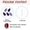 image:imageBABALAL Presson Nails Almond  Medium Glitter Purple Shiny Acrylic Stiletto Glitter 24Pcs Bling False Full Cover Nails for Women amp Girls  Stickon with Glue
