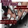 image:imageBABALAL Press on Nails  Almond Medium Fake Nails Glue on Blue French Tip Heart Print Rhinestone Bling Luxury False Nails 24Pcs Matte Valentines Manicure01A009goth