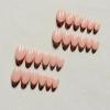 image:imageBABALAL Press on Nails  Almond Medium Fake Nails Glue on Blue French Tip Heart Print Rhinestone Bling Luxury False Nails 24Pcs Matte Valentines Manicure01A005tortoise