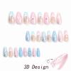 image:imageBABALAL Red Press on Nails Almond Medium Fake Nails Bling Glitter Stick on Bow Design Christmas Gift Acrylic Manicure 24Pcs Full Cover Glossy False NailsFNn04heart