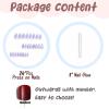 image:imageBABALAL Red Press on Nails Almond Medium Fake Nails Bling Glitter Stick on Bow Design Christmas Gift Acrylic Manicure 24Pcs Full Cover Glossy False NailsFNn03purple