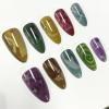 image:imageBABALAL Red Press on Nails Almond Medium Fake Nails Bling Glitter Stick on Bow Design Christmas Gift Acrylic Manicure 24Pcs Full Cover Glossy False NailsFNn0207