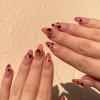 image:imageBABALAL Valentines Day Press on Nails Medium Almond Fake Nails Pink Glitter Glue on Nails 3D Heart Love Charm Design Acrylic Nails 24Pcs Stiletto Rhinestone Cute False Nails for Women and Girls