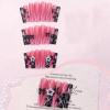 image:imageBABALAL Press on Nails Long Square Fake Nails Purple French Tip Glue ons 3d Texture Flower Handmade Design Supplies Diy Art 24Pcs XL Glossy Acrylic False NailsFnm0301