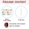 image:imageBABALAL Long Square Press on Nails Burgundy Red French Tip Leopard Cheetah Design 3d Cherry Handmade Manicure Acrylic False Nails 24Pcs with Bow CharmFna107green