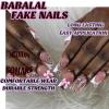 image:imageBABALAL Polka Dot Press on Nails Short Square Fake Nails  Brown Green Blue 3D Design Cat Eye Bling Y2k Anime Plaid Acrylic 24Pcs False NailsFNr22french