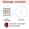 image:imageBABALAL Polka Dot Press on Nails Short Square Fake Nails  Brown Green Blue 3D Design Cat Eye Bling Y2k Anime Plaid Acrylic 24Pcs False NailsFNr23colorful