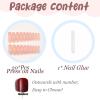 image:imageBABALAL Press on Nails  Long Square Glue on Nails Cheetah Leopard French Tip Red Acrylic 3D Y2k Trendy Design Thick Glossy Full Cover Fake Nails 24Pcs CustomFNO02curved
