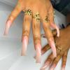 image:imageBABALAL Press on Nails  Long Square Glue on Nails Cheetah Leopard French Tip Red Acrylic 3D Y2k Trendy Design Thick Glossy Full Cover Fake Nails 24Pcs CustomFNO02curved