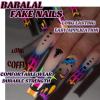 image:imageBABALAL Acrylic Press on Nails Medium Coffin Fake Nails  White French Tip Bow Charm amp Shiny Rhinestone Luxury Design Handmade Manicure 24Pcs Full Cover False NailsBNR120