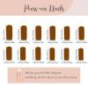 image:imageBABALAL Acrylic Press on Nails Medium Coffin Fake Nails  White French Tip Bow Charm amp Shiny Rhinestone Luxury Design Handmade Manicure 24Pcs Full Cover False NailsBNR106