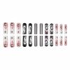 image:imageBABALAL Acrylic Press on Nails Medium Coffin Fake Nails  White French Tip Bow Charm amp Shiny Rhinestone Luxury Design Handmade Manicure 24Pcs Full Cover False NailsBNR117