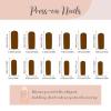 image:imageBABALAL Acrylic Press on Nails Medium Coffin Fake Nails  White French Tip Bow Charm amp Shiny Rhinestone Luxury Design Handmade Manicure 24Pcs Full Cover False NailsBNR111