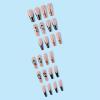 image:imageBABALAL Acrylic Press on Nails Medium Coffin Fake Nails  White French Tip Bow Charm amp Shiny Rhinestone Luxury Design Handmade Manicure 24Pcs Full Cover False NailsBNR118