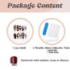 image:imageBABALAL Long Coffin Press On Nails  Brown Silver Chrome Ombre Fake Nails with Luxury Design Gold Charms 10 Pieces Custom Handmade False Nails For Women ManicureBNCU110