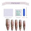 image:imageBABALAL Long Coffin Press On Nails  Brown Silver Chrome Ombre Fake Nails with Luxury Design Gold Charms 10 Pieces Custom Handmade False Nails For Women ManicureBNCU105